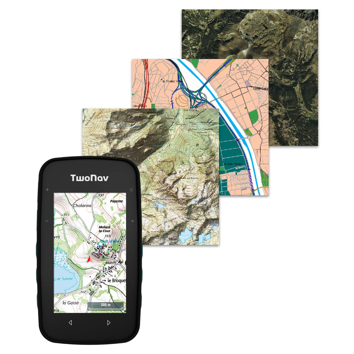 TwoNav Cross Plus - GPS para Exteriores con Pantalla de 3,2 Pulgadas para MTB, Bicicleta, Trekking, Senderismo o navegación con mapas (Cross Plus + Mapa de Alemania Full)