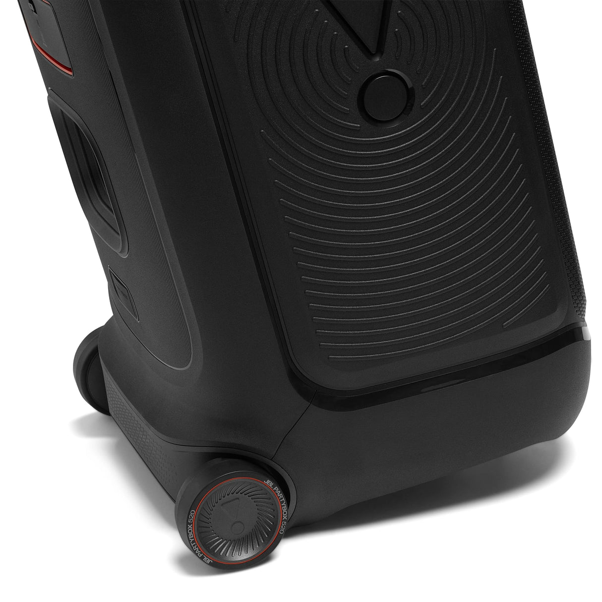 JBL Partybox 520, altavoz inalámbrico bluetooth para fiestas, 15h de autonomía, espectáculo de luces dinámico, IPX4, compatible con varios altavoces, AI Sound Boost, entrada para micrófono, negro