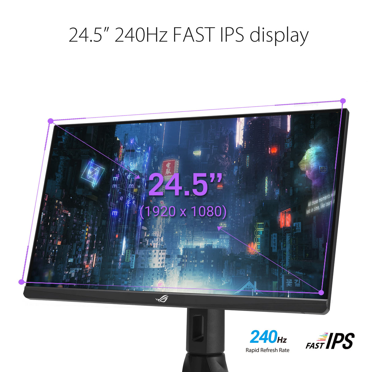 Asus ROG Strix XG259CM - Monitor Gaming (24,5 Pulgadas, 2560x1080, 240 Hz, 1ms (GTG), Fast IPS, Extreme Low Motion Blur Sync, USB de Tipo C, 120% sRGB, G-Sync, Soporte KVM y Rosca para trípode)