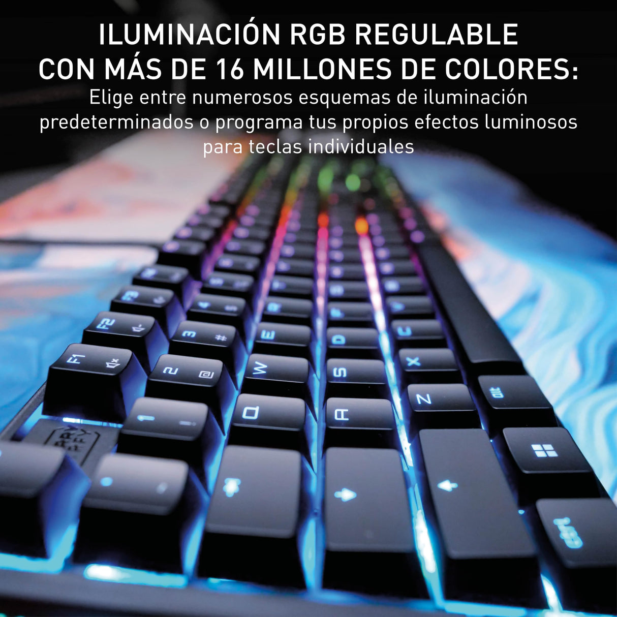 CHERRY XTRFY MX 3.1, Teclado Gaming mecánico, distribución de teclado alemán (QWERTZ), iluminación RGB, carcasa de aluminio, conexión USB-A, switches MX2A BROWN, negro