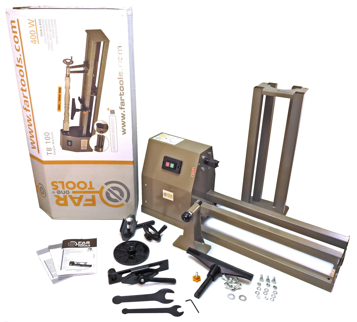 Fartools tb-100 - Torno madera 400w 500/1000mm