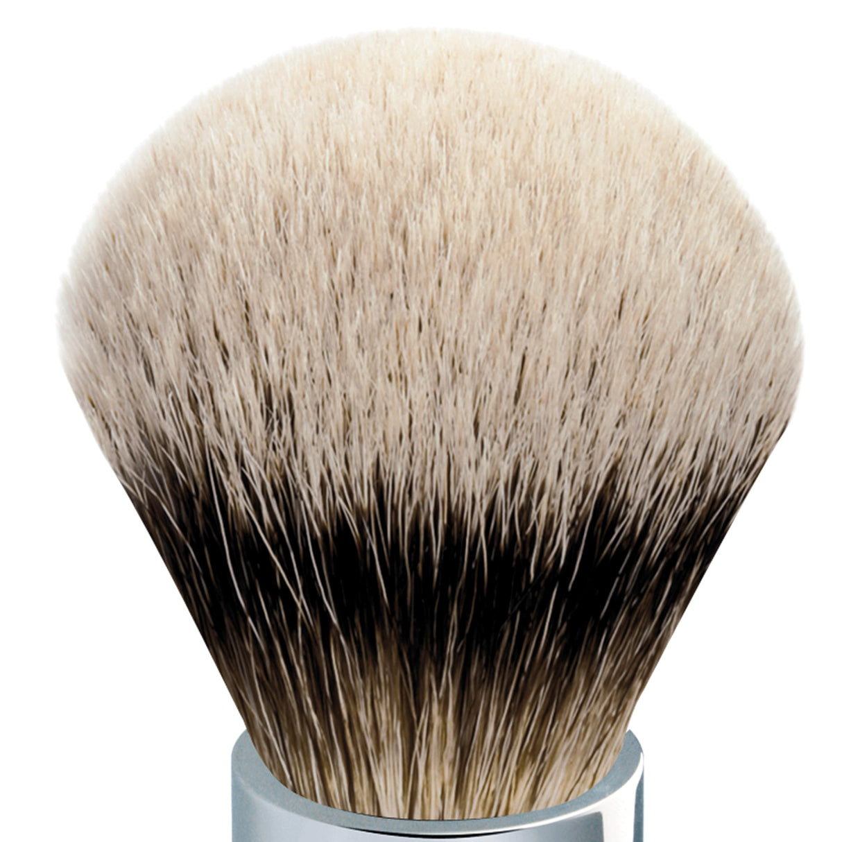 Pennello da barba con punte argentate di pelo di tasso, Ø 25 mm, Manico a forma di palla