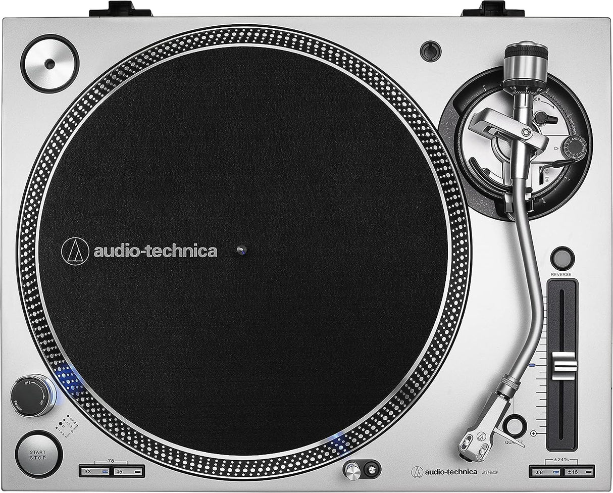 Audio-Technica LP140XPSVEUK Giradiscos Manual Profesional de Tracción Directa Plata