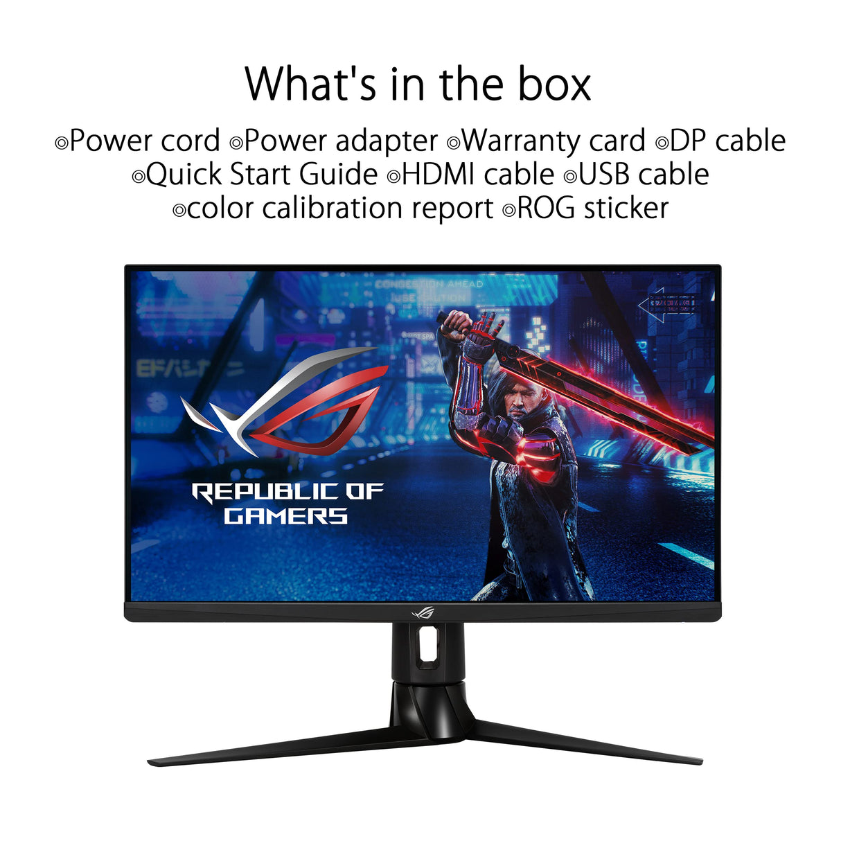 ASUS ROG Strix XG27AQ - Monitor Gaming de 27" WQHD (2560x1440, Fast IPS, 16:9, 170 Hz, 1 ms (GTG), ELMB SYNC, G-SYNC Compatible, DisplayHDR 400), Negro