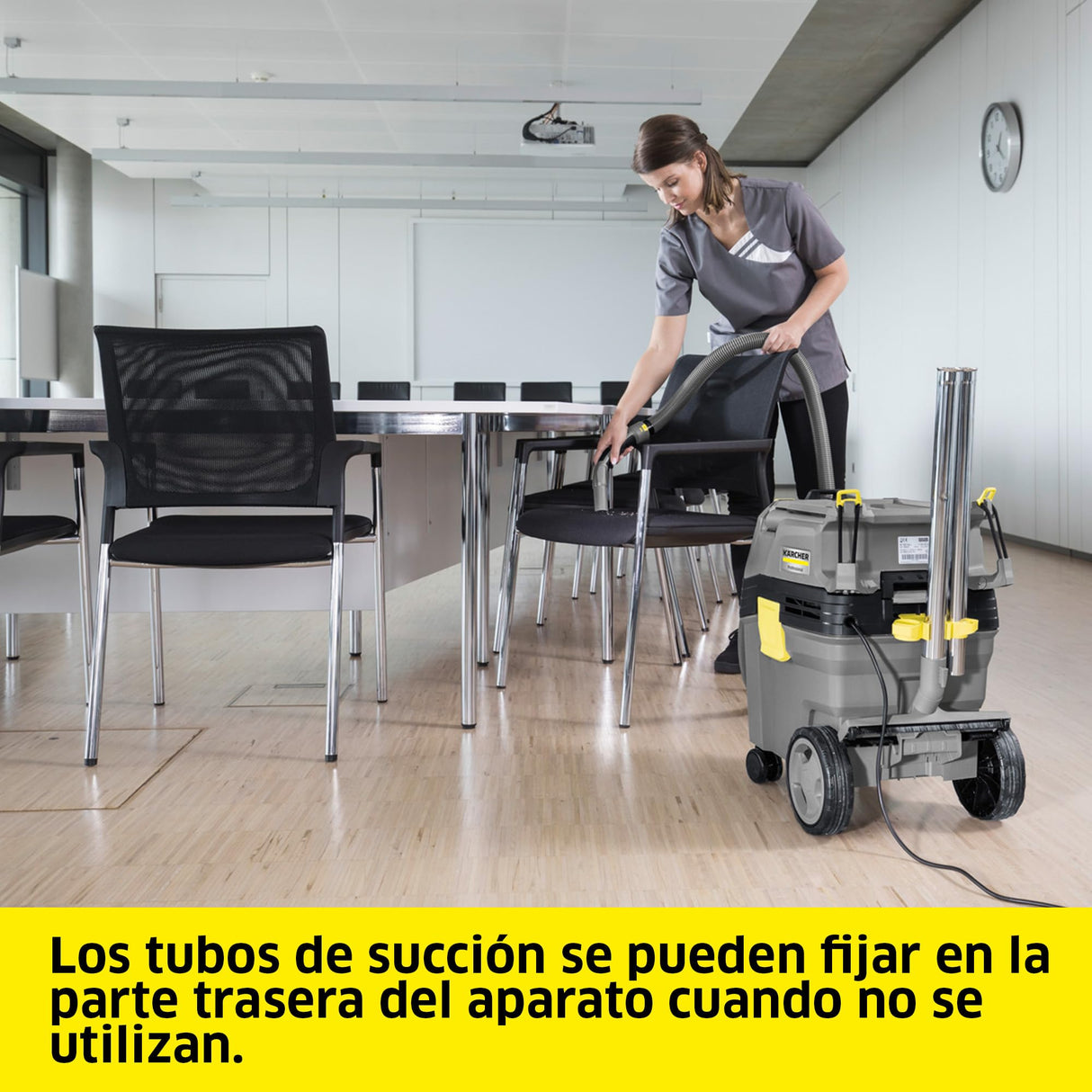 Kärcher Aspirador en seco y húmedo NT 30/1 Ap Te L, Potencia: máx. 1380 W, depósito: 30 l, Manguera de aspiración: 2,5 m, Boquilla barredora de Suelos (300 mm), Boquilla para Ranuras, Toma del Equipo