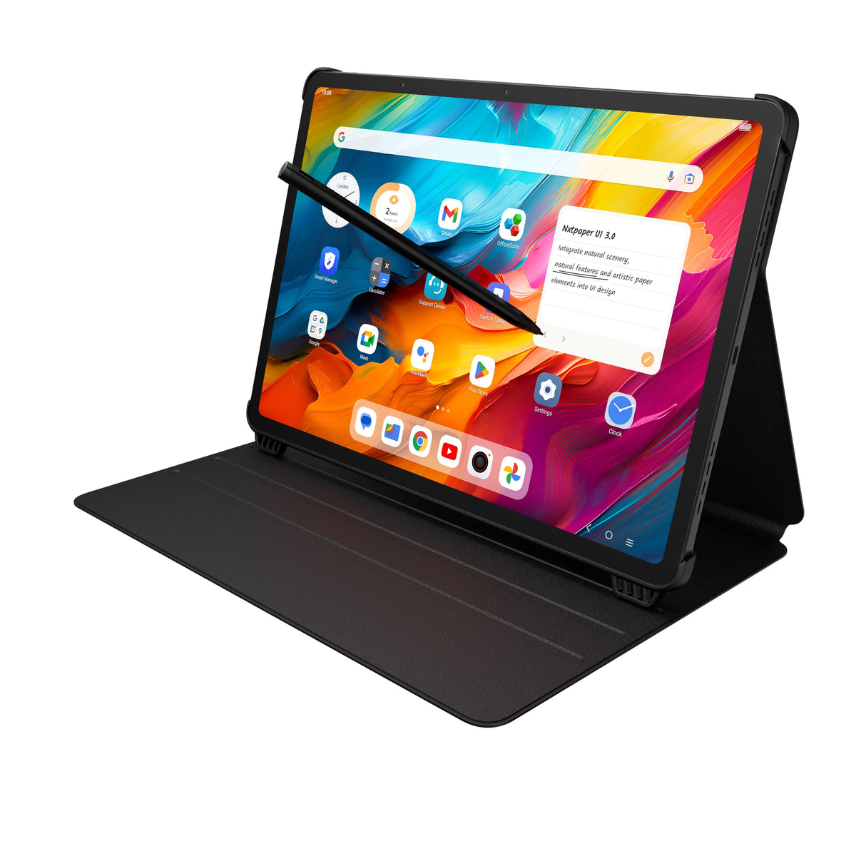 TCL NXTPAPER 14 WiFi + PEN + FUNDA - Tablet de 14.25" 2.4K, Octa-Core, 8GB de RAM (+8GB Extensión RAM), Memoria de 256GB, 10000 mAh de Batería, Carga rápida 33W, Android 14, Gris