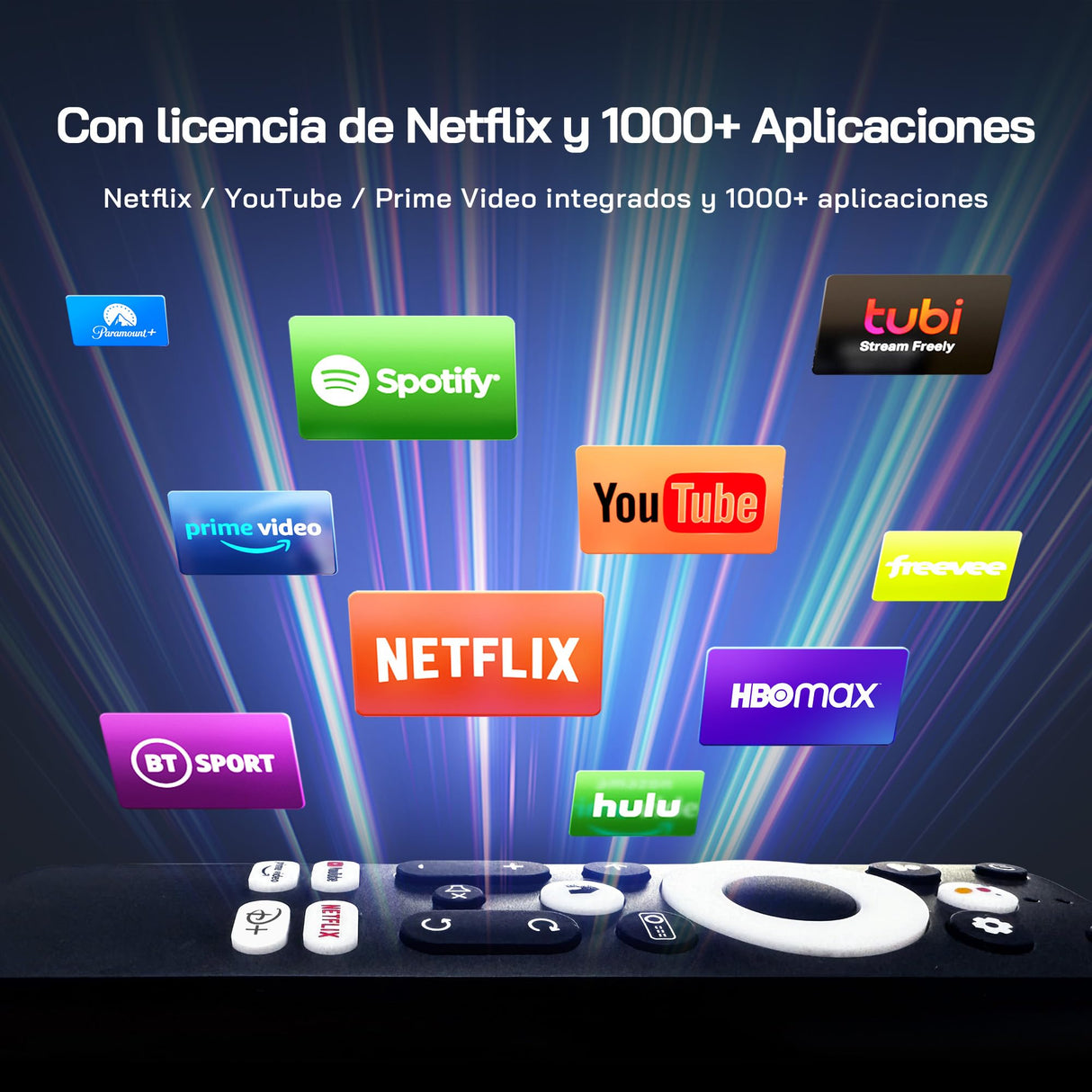 WOLFANG 28000 Lúmenes Proyector Portátil 【Netflix Oficial & Autofocus/Keystone】, Mini Proyector 4K con Bluetooth 5.2 y WiFi 6, Proyector Inteligente con Soporte de 180° para Pantalla de 300"