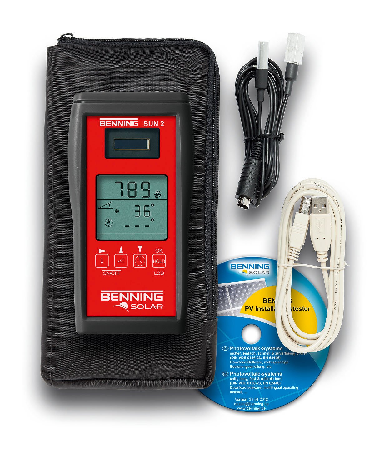 Benning SUN 2 - Medidor de temperatura de irradiación, 050420
