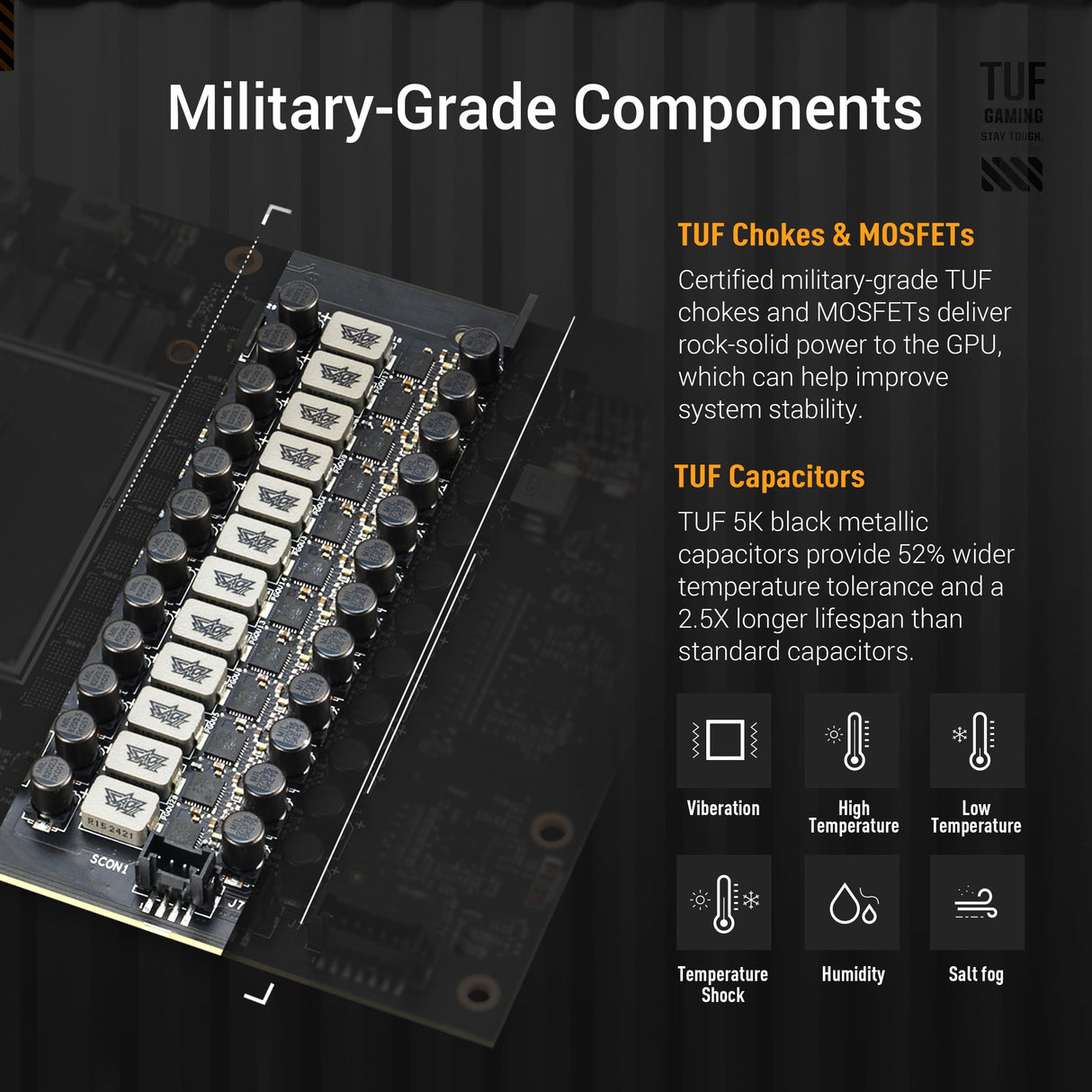 ASUS TUF Gaming GeForce RTX 5090 32GB GDDR7 OC Edition Tarjeta gráfica Gaming (PCIe 5.0, HDMI/DP 2.1, 3.6 Ranuras, Grado Militar, Revestimiento PCB, Ventiladores axial-Tech, cámara de Vapor)