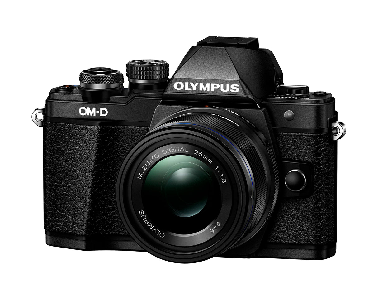 Objetivo Olympus M.Zuiko Digital 25 mm F1.8, Longitud Focal Fija rápida, Apto para Todas Las cámaras MFT (Modelos Olympus OM-D & Pen, Serie G de Panasonic), Negro