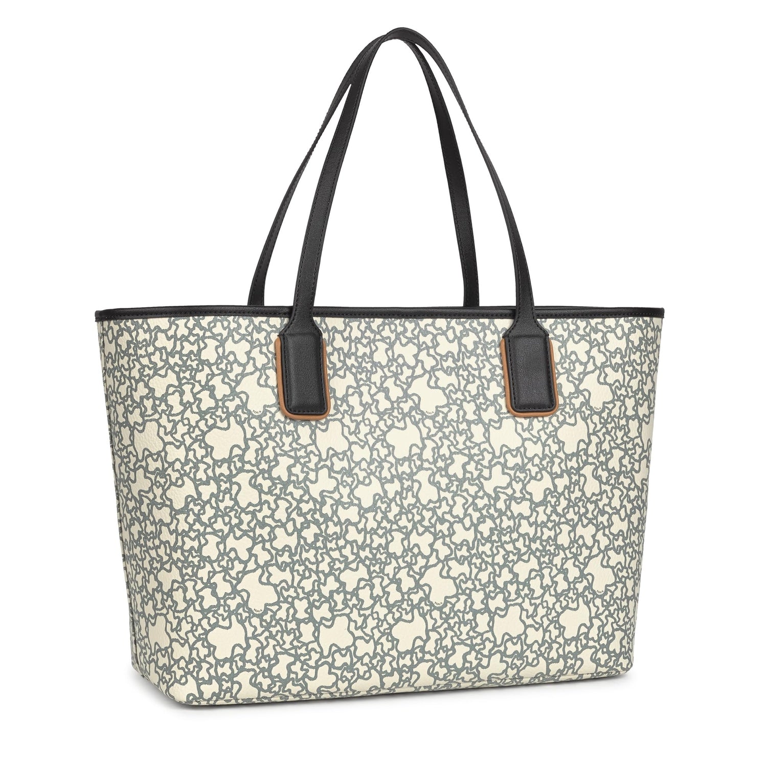 TOUS, CAPAZO XL. K MINI para Mujer, Beige/Negro, SUPER GRANDE