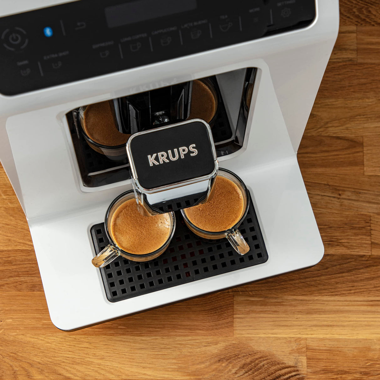 Krups Evidence EA8901 Independiente Totalmente automática Máquina espresso 2.3L 2tazas Blanco - Cafetera (Independiente, Máquina espresso, 2,3 L, Molinillo integrado, 1450 W, Blanco)