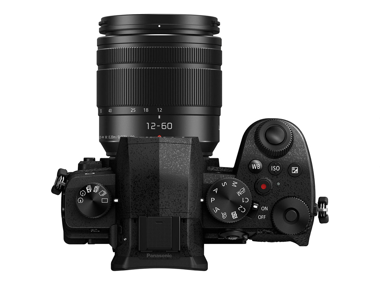 Panasonic Lumix G90M - Cámara EVIL de 20.3 MP (pantalla de 3.2”, Visor OLED, Estabilizador Dual 5 ejes, 4K, VLogL, Wi-Fi, Live Composite) - kit con objetivo Lumix Vario 12-60mm/F3.5-F5.6