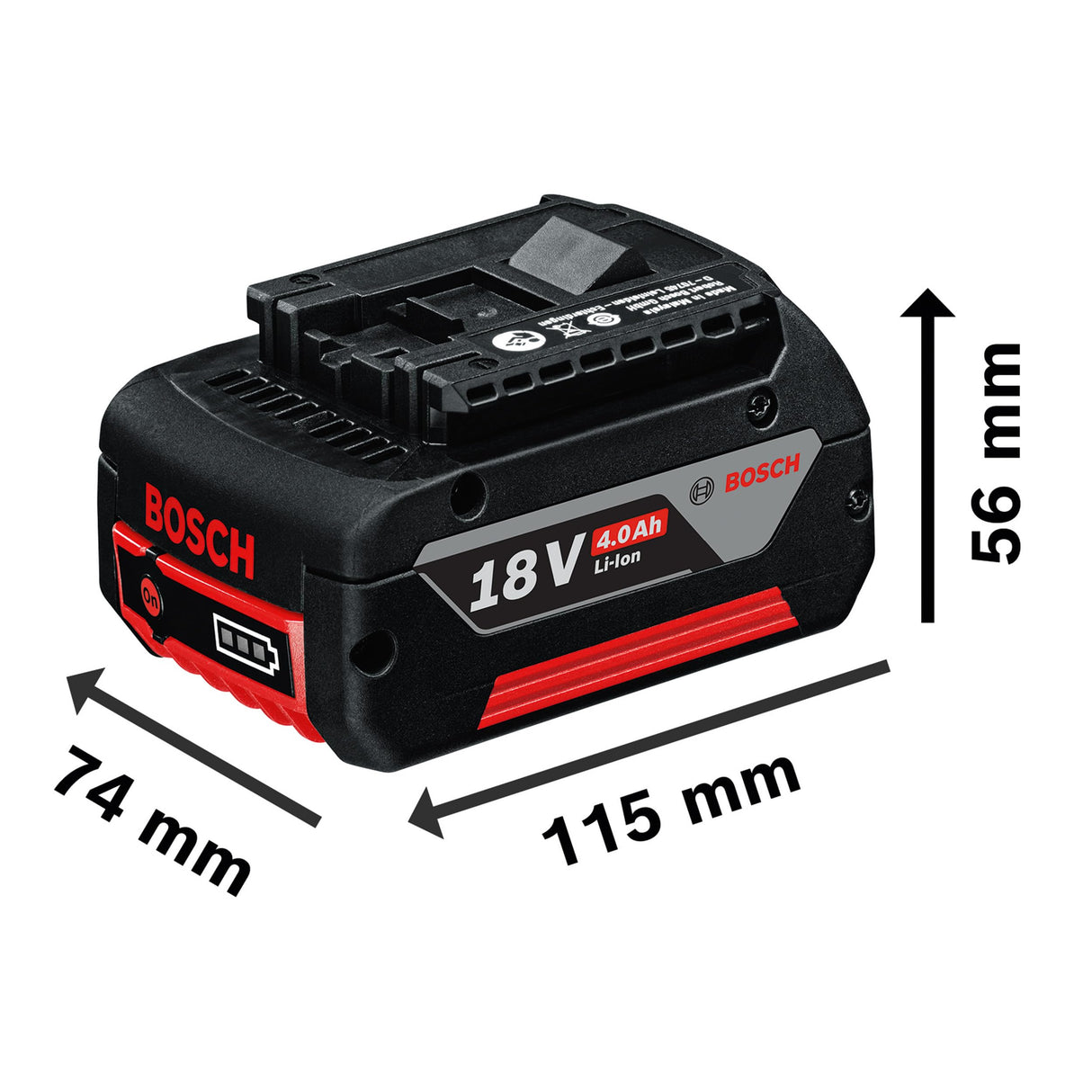 Bosch Professional 18V System set inicial de baterías: 2 baterías GBA 18V 4.0Ah + cargador rápido GAL 18V-40