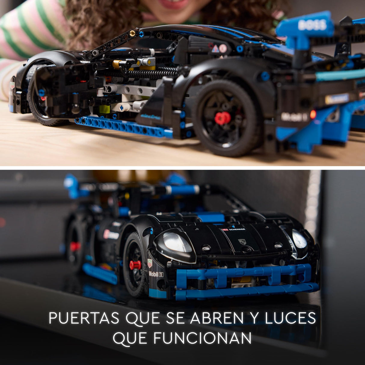 LEGO Technic Coche de Carreras Porsche GT4 e-Performance Teledirigido de Juguete, Kit de Maqueta Interactiva, Regalo para Niños y Niñas de 10 Años o Más, Decoración del Dormitorio y Estantería 42176