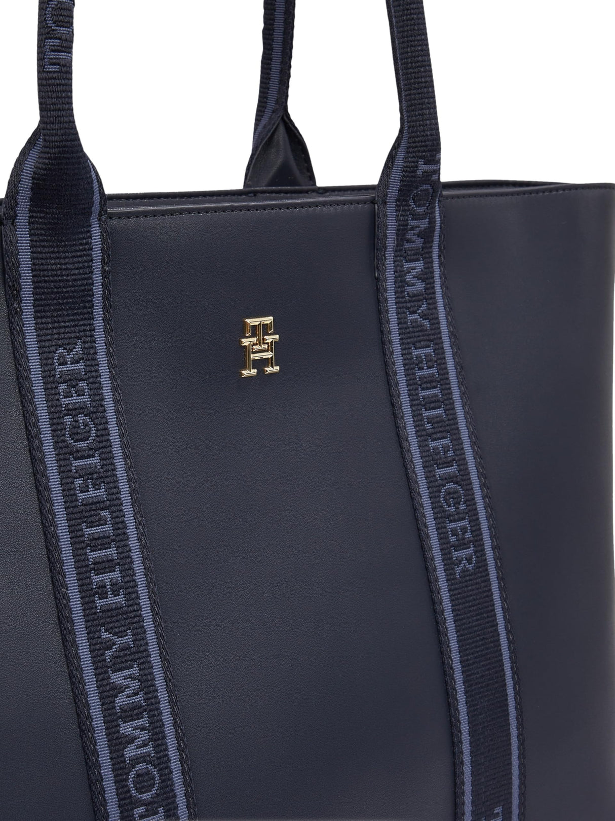 Tommy Hilfiger Bolso Tote Mujer con logotipo, Azul (Space Blue), Talla Única