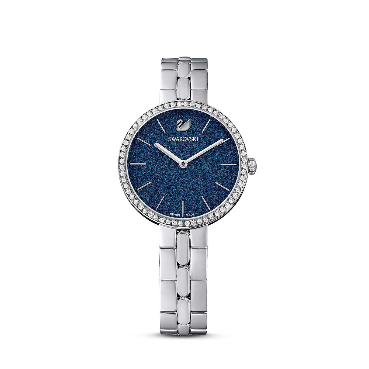 Swarovski Reloj Cosmopolitan, Brazalete de metal, Azul, Acero inoxidable