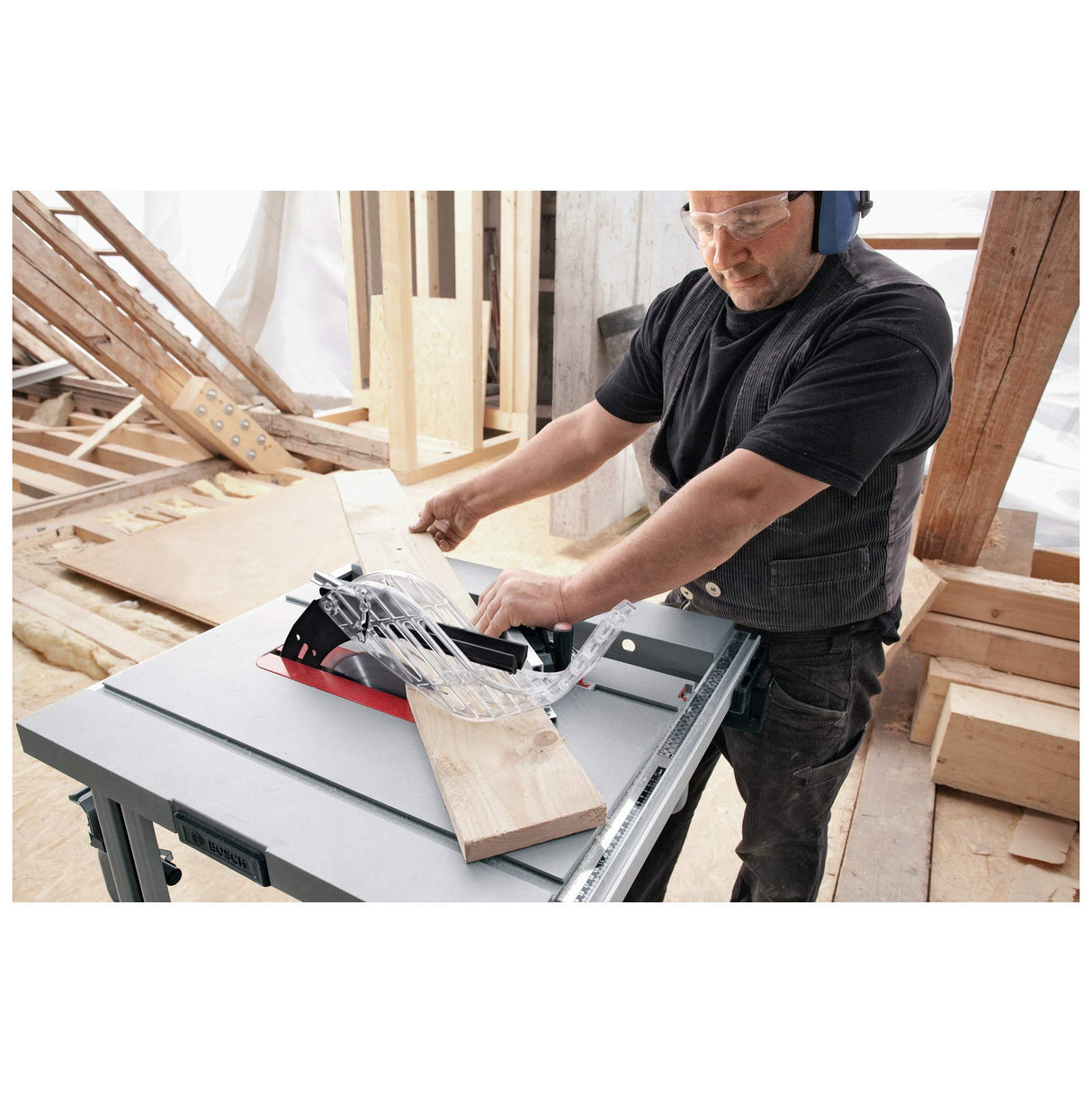 Bosch Professional GTS 10 J - Sierra circular de mesa (1800 W, Ø disco de sierra 254 mm, en caja)