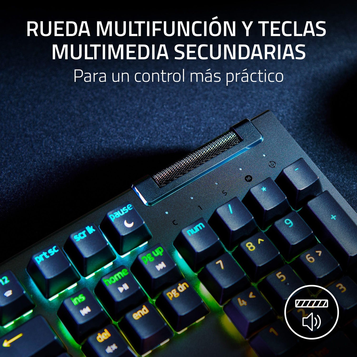 Razer BlackWidow V4 X, Teclado gaming con Razer Chroma RGB (Switches mecánicos amarillos , 6 teclas macro dedicadas de ABS de doble inyección) ES-Layout, Negro