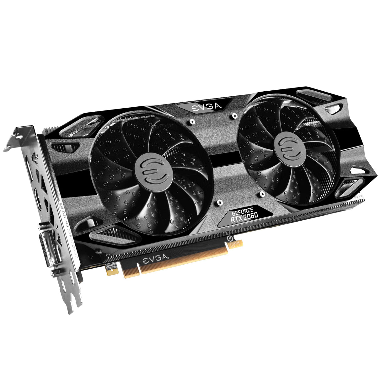 EVGA GeForce RTX 2060 12GB XC Gaming, 12G-P4-2263-KR, 12GB GDDR6, Dual Fans, Placa Trasera de Metal, Negro