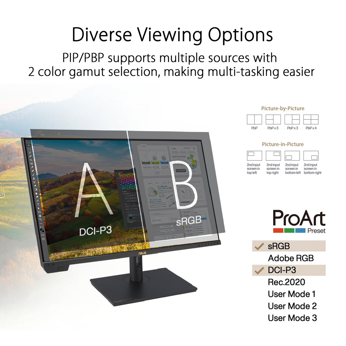ASUS ProArt Display PA32UCXR - Monitor Profesional de 32", 4K UHD (3840 x 2160), Mini-LED, 99% Adobe RGB, 97% DCI-P3, ΔE < 1, Thunderbolt 4, VESA DisplayHDR 1400, ColourSpace, Soporte ergonómico