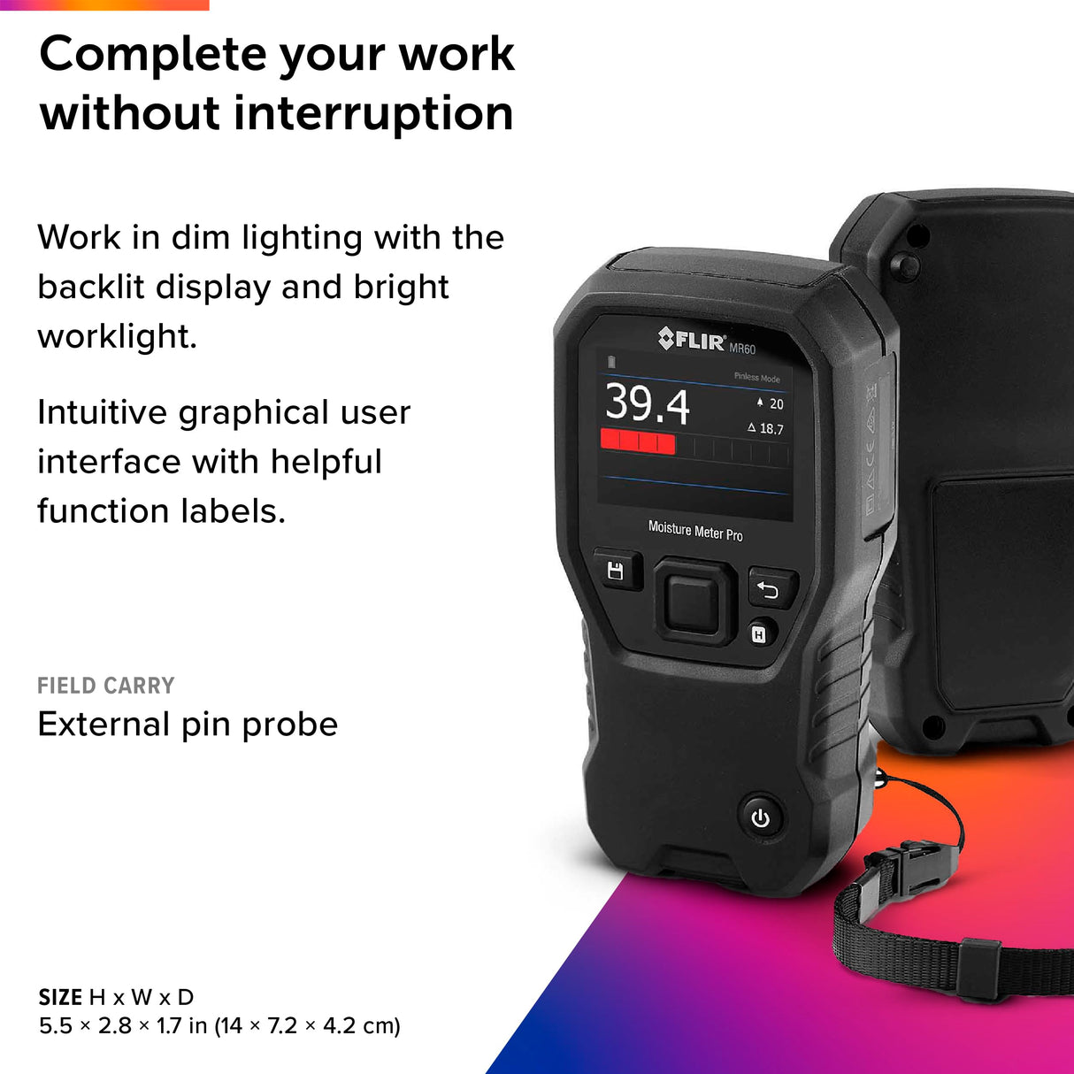 FLIR MR60 Moisture Meter Pro