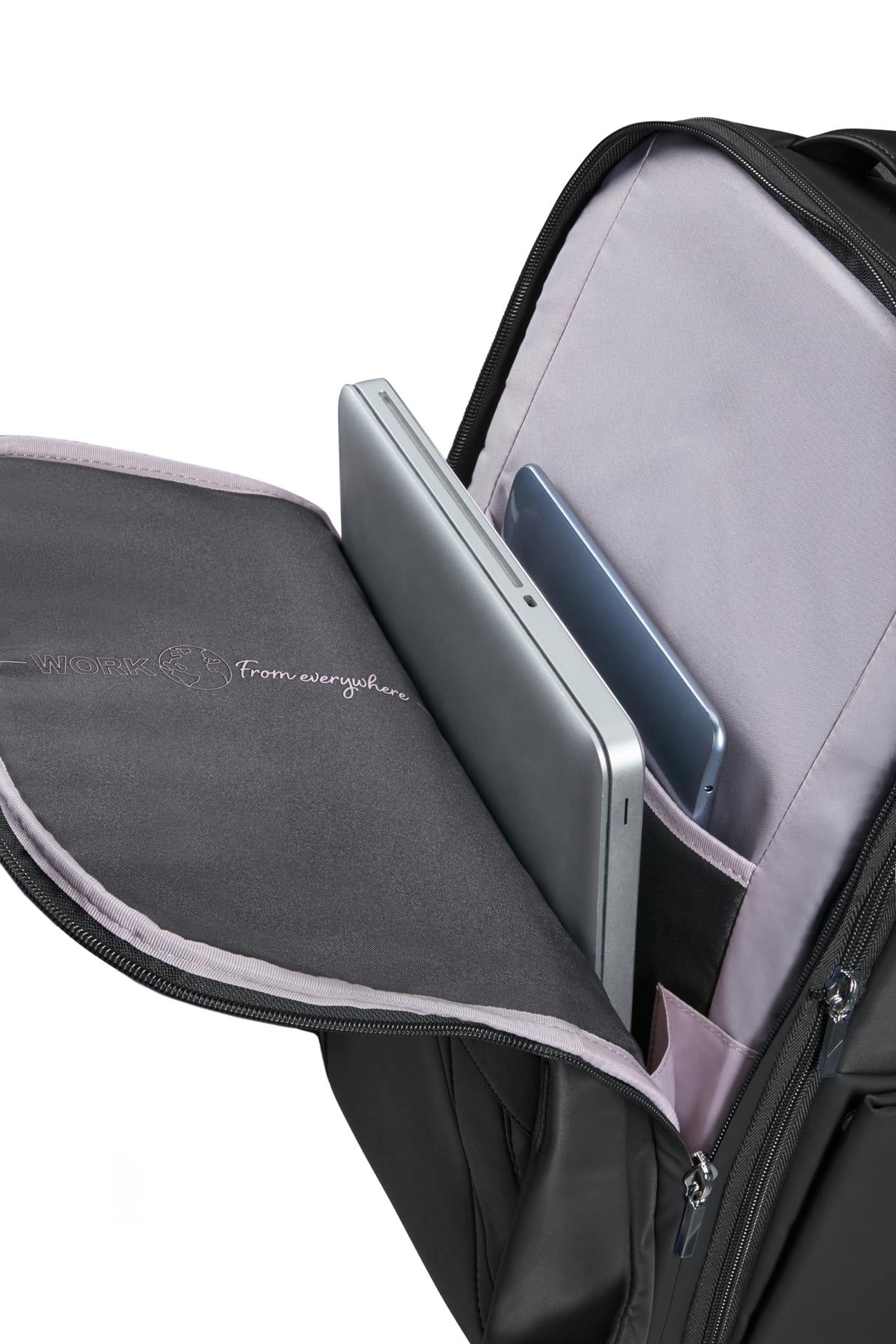 Samsonite Workionist - Mochila para Laptop con comentarios de Ropa de 15.6 Pulgadas, 43 cm, 17.5 L, Negro (Negro)