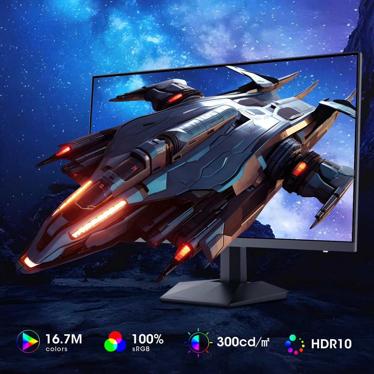 KOORUI Monitor 27 Pulgadas,Monitor Gaming 170Hz,Pantalla Ordenador IPS,QHD 2560x1440,Adaptive-Sync,1ms, DCI-P3 90%,2xHDMI,VESA,DisplayPort,inclinación Ajustable