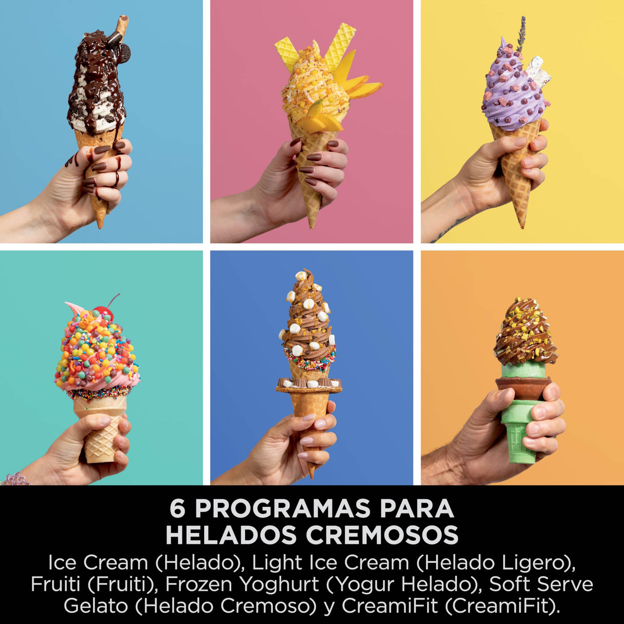 Ninja Swirl by CREAMi máquina de helados y máquina de yogurt helado con 2 tarrinas, 13 funciones, prepara helado, helado cremoso, gelato, sorbete, batido y más, opción de extras, Plata, NC701EU