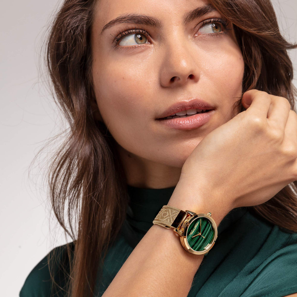 Thomas Sabo Reloj Analógico para Mujer de Cuarzo con Correa en Acero Inoxidable WA0365-264-211-33 mm