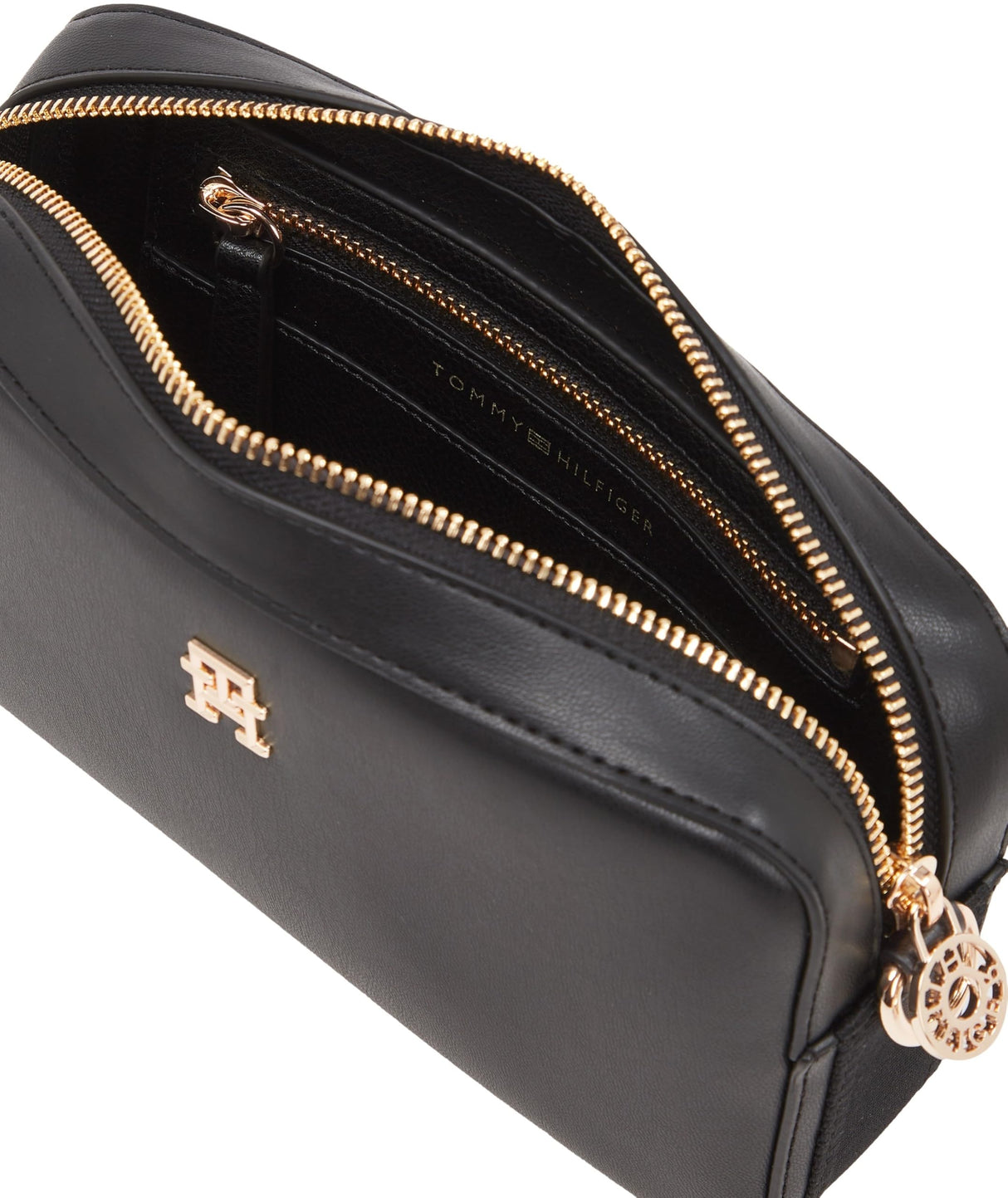 Tommy Hilfiger Bolso con asa Mujer Distinct Camera Bag con Correa para el Hombro, Negro (Black), Talla Única