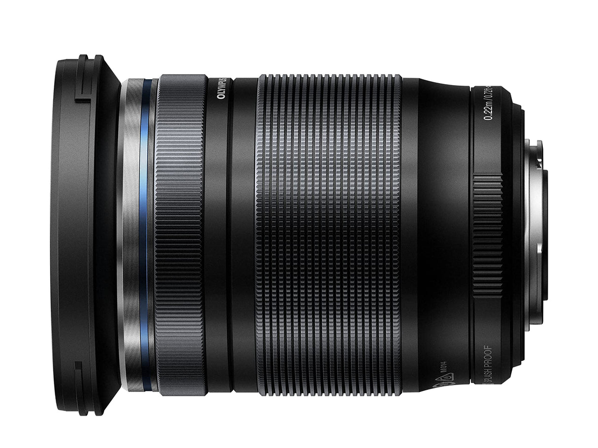 Olympus Objetivo M.Zuiko Digital ED 12-200 mm F3.5-6.3, Zoom estándar, Adecuado para Todas Las cámaras MFT (Modelos Olympus OM-D & Pen, Serie G de Panasonic), Negro