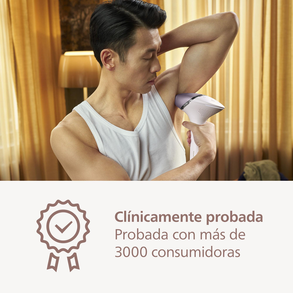 Philips Lumea serie 8000, dispositivo de depilación IPL, alternativa al láser, SenseIQ, 3 accesorios para cuerpo, cara y zonas de precisión, BRI946/00
