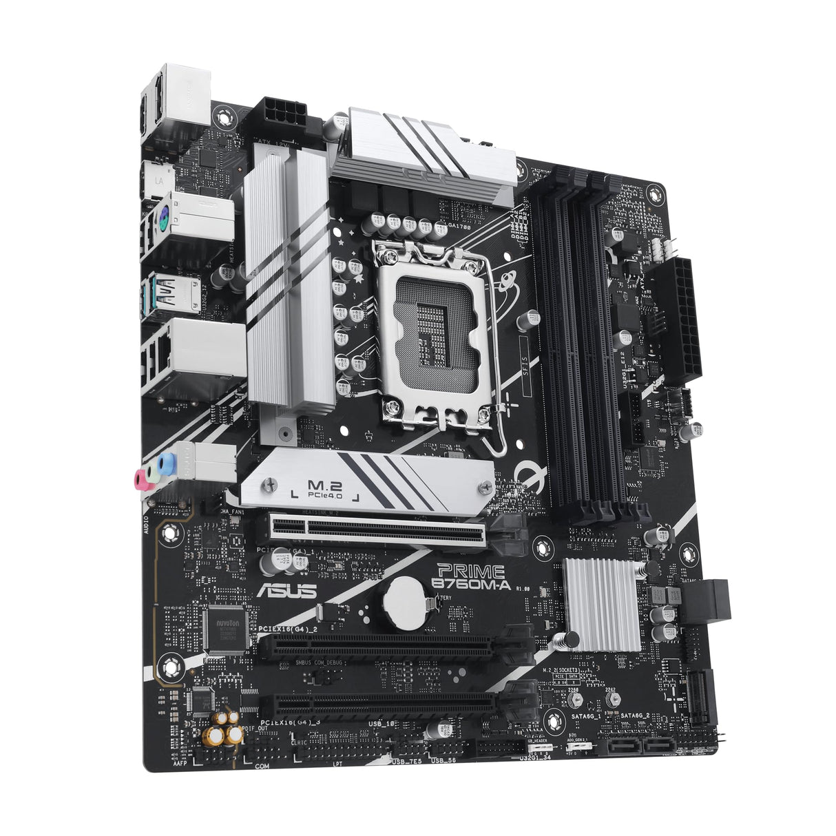 ASUS Prime B760M-A-CSM - Placa Base Intel LGA 1700 (Intel B760, mATX, Memoria DDR5, 2 PCIe 4.0 M.2, Aura Sync)