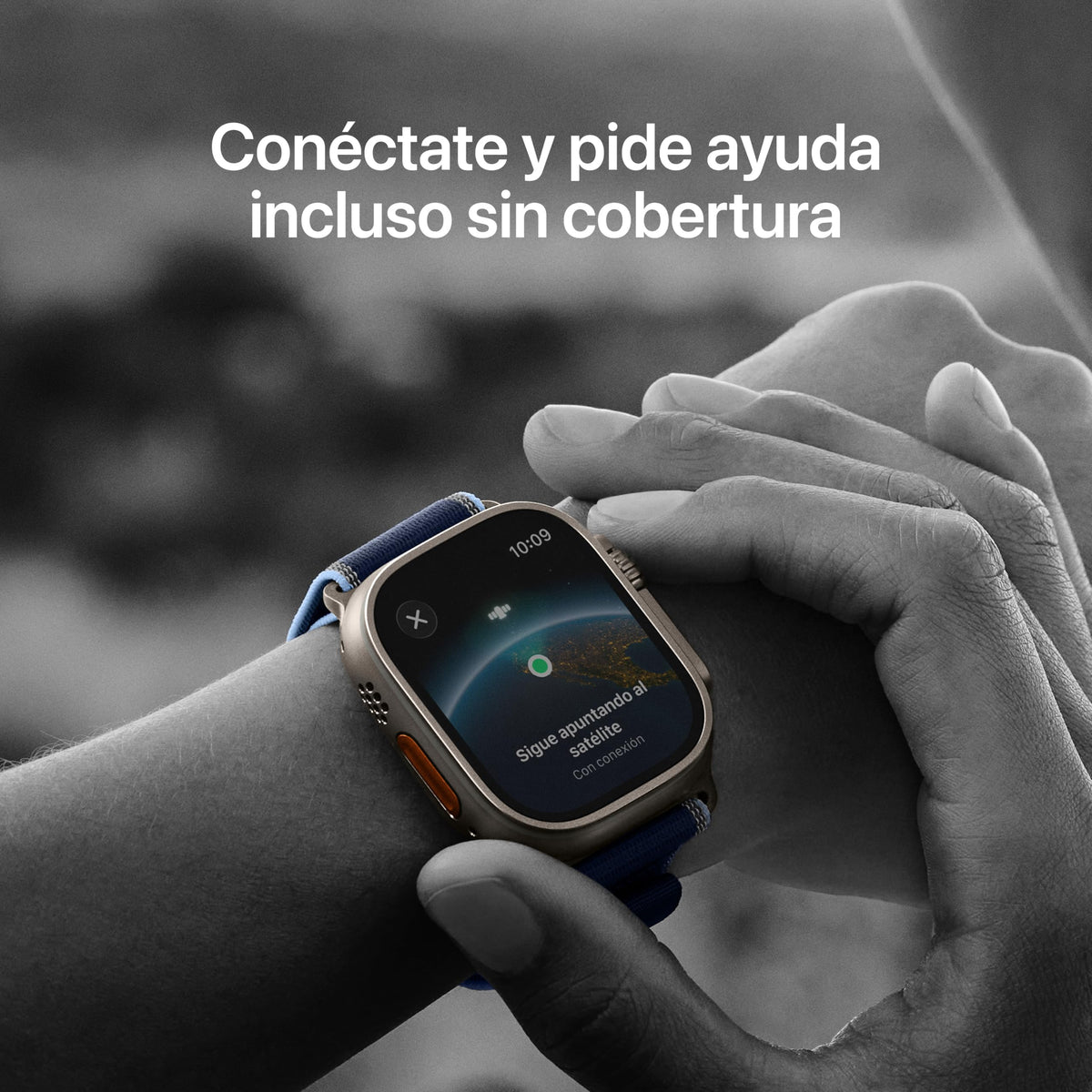 Apple Watch Ultra 3 GPS + Cellular, Reloj prémium para Running y Multideporte con Caja de Titanio Resistente de 49 mm y Correa Loop Trail Negro/carbón - Talla M/L. Monitores avanzados de Salud