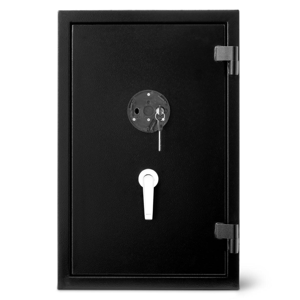 Amazon Basics Caja fuerte resistente a incendios, con teclado electrónico programable, 60 l, negro, 43 x 35 x 66 cm (ancho x prof. x alto)