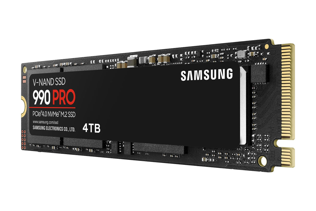 Samsung 990 PRO 4TB hasta 7.450MB/s PCIe 4.0 NVMe M.2 (2280) SSD interno (MZ-V9P4T0BW)