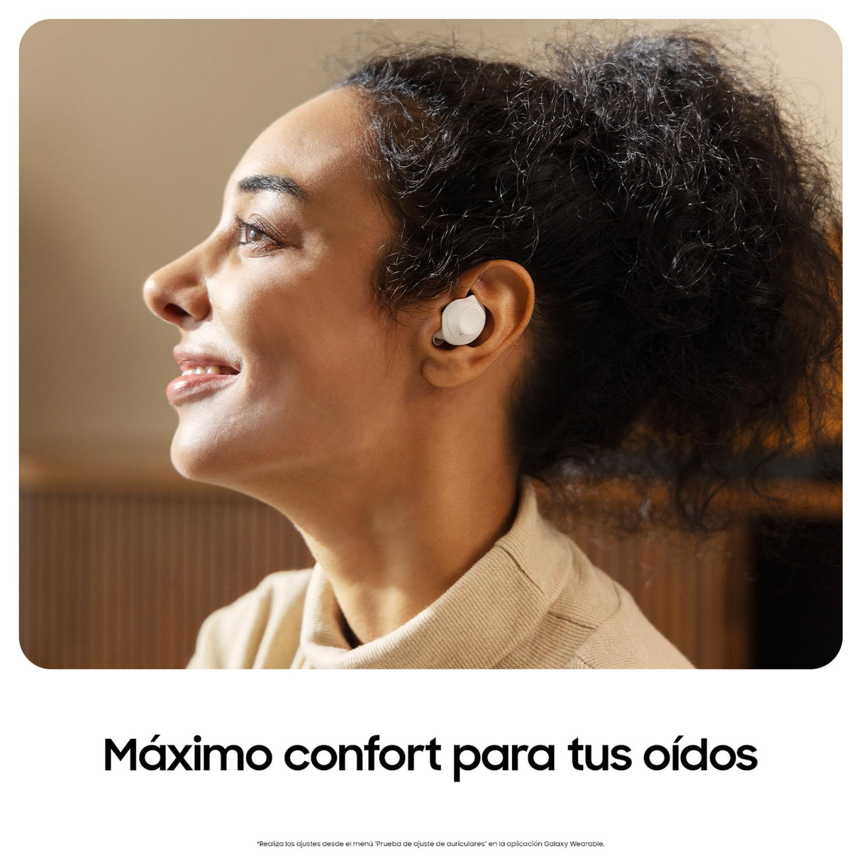 Samsung Galaxy Buds FE + Cargador - Auriculares Inalámbricos, Cancelación de Ruido Activa, Ajuste Cómodo, 3 Micrófonos, Control Táctil, Bajos Graves, Blanco (Versión Española)