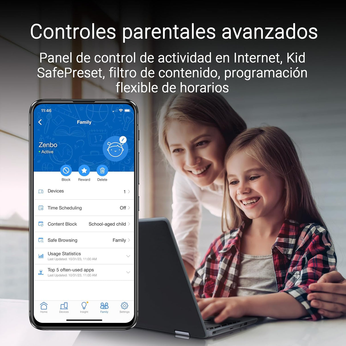 ASUS ZenWiFi BQ16 White 1-Pack - Sistema WiFi 7 Cuatribanda BE25000 (802.11be) en Malla, Ancho de Banda de 320 MHz y 4096-QAM, Dos Puertos 10G, WAN de Reserva, Seguridad de Red y Compatible con AiMesh