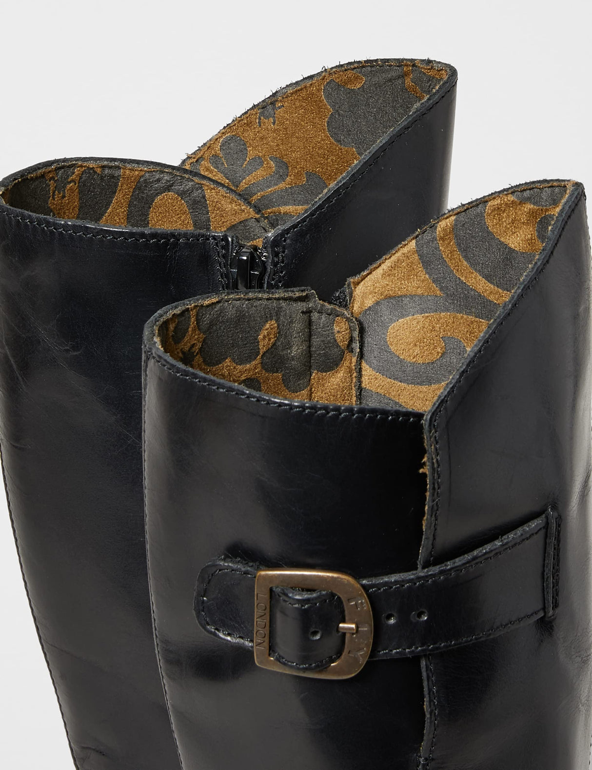 Fly London Mol 2, Botas con cremallera, Mujer, Black 005, 37 EU