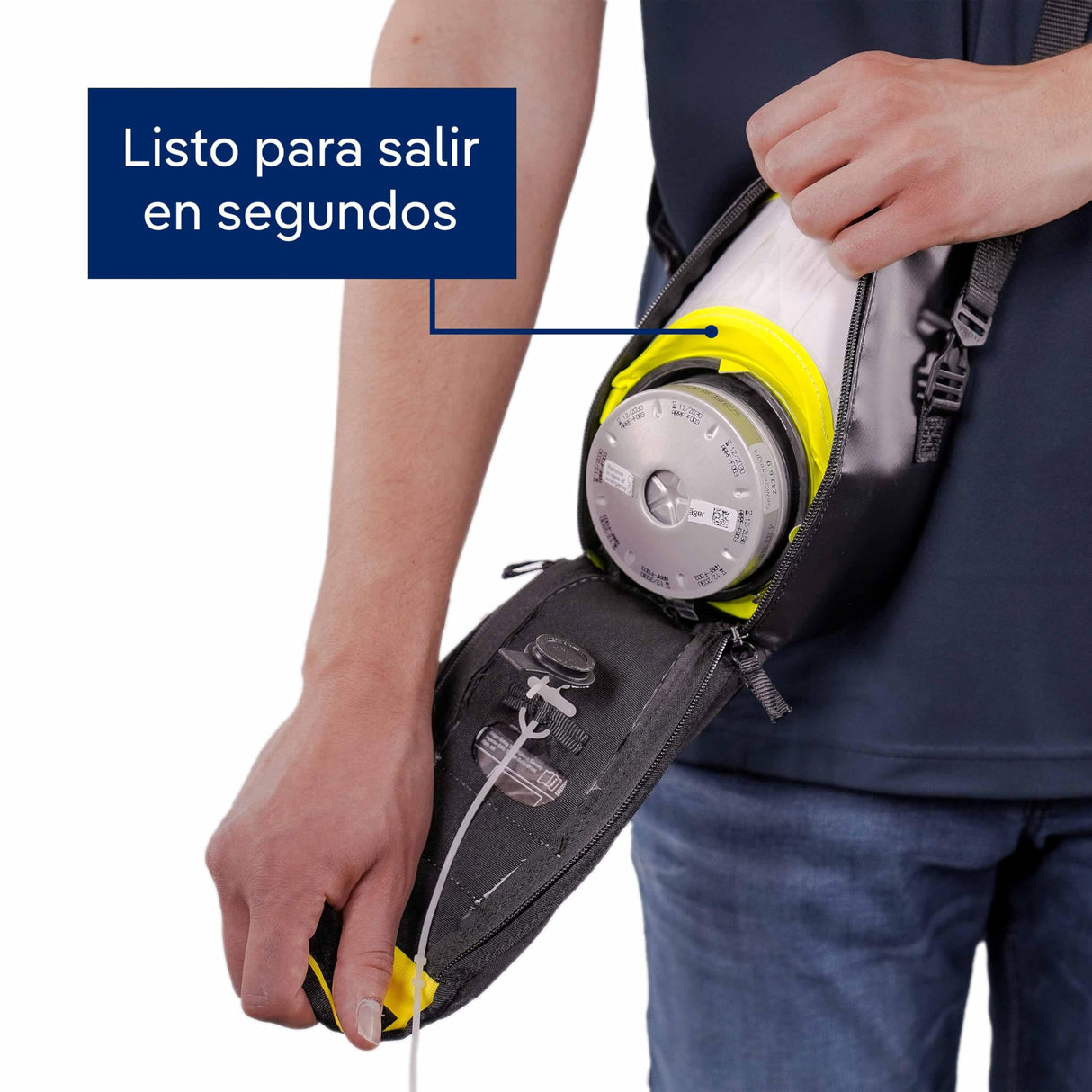 Dräger PARAT 5520 | Máscara respiratoria de Escape con Filtro CO P2 | Protección ergonómica contra Gases de Incendios, vapores y combustión | Estuche portátil