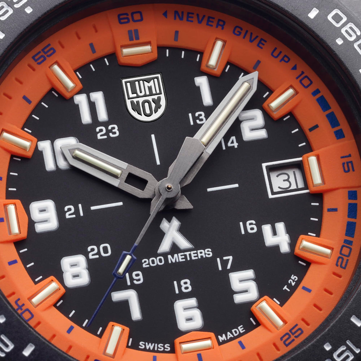 Luminox Reloj Analógico para Hombres de Cuarzo Suizo con Correa en Caucho XB.3739