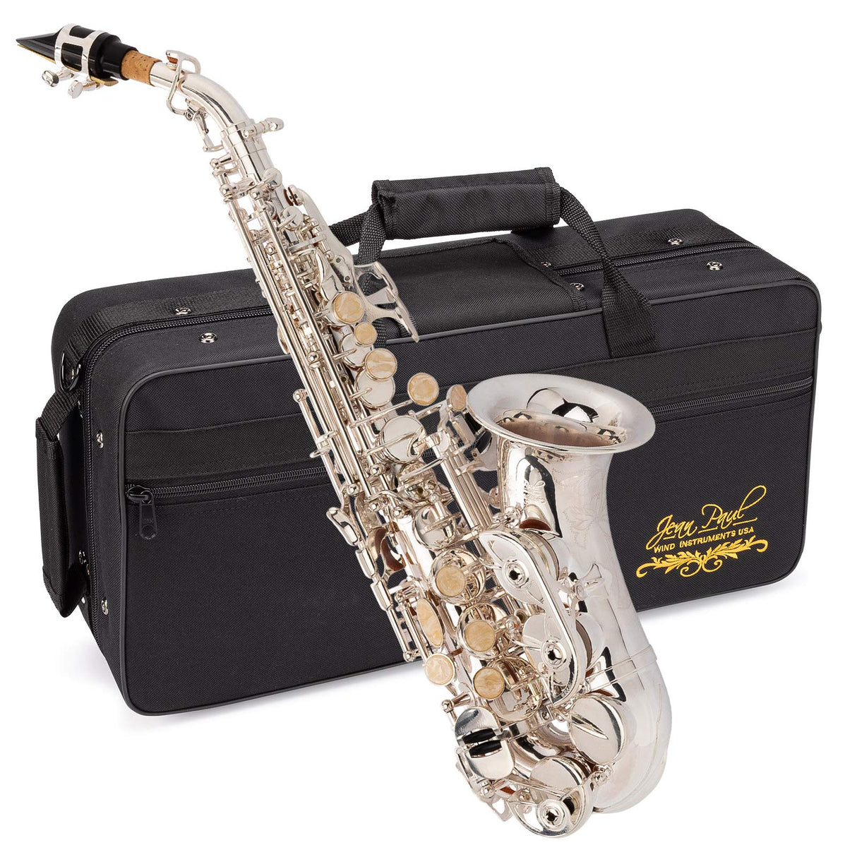 Jean Paul USA Saxofón Soprano, Plata (SS-400SP)