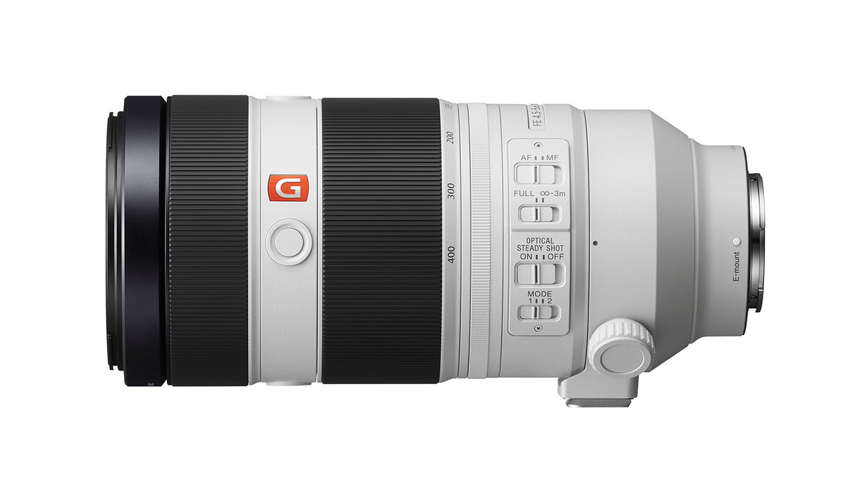 Sony FE 100-400mm f/4.5-5.6 GM OSS - Full-Frame, Super Teleobjetivo Zoom (SEL100400GM), Blanco