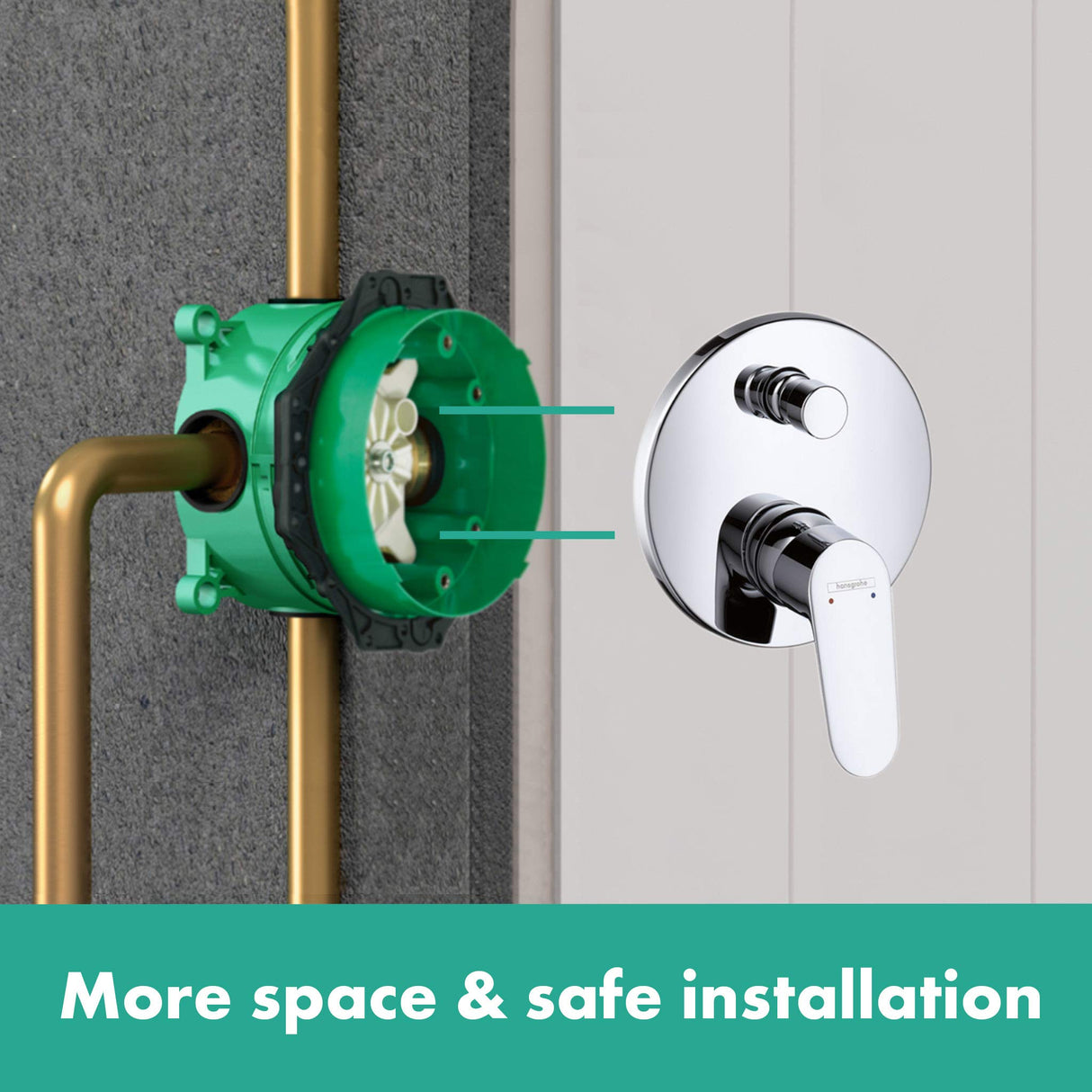 Hansgrohe Crometta S 240 27958000 - Juego de ducha empotrable 7 en 1 con alcachofa de ducha y manguera de ducha (incluye base y soportes), color cromado