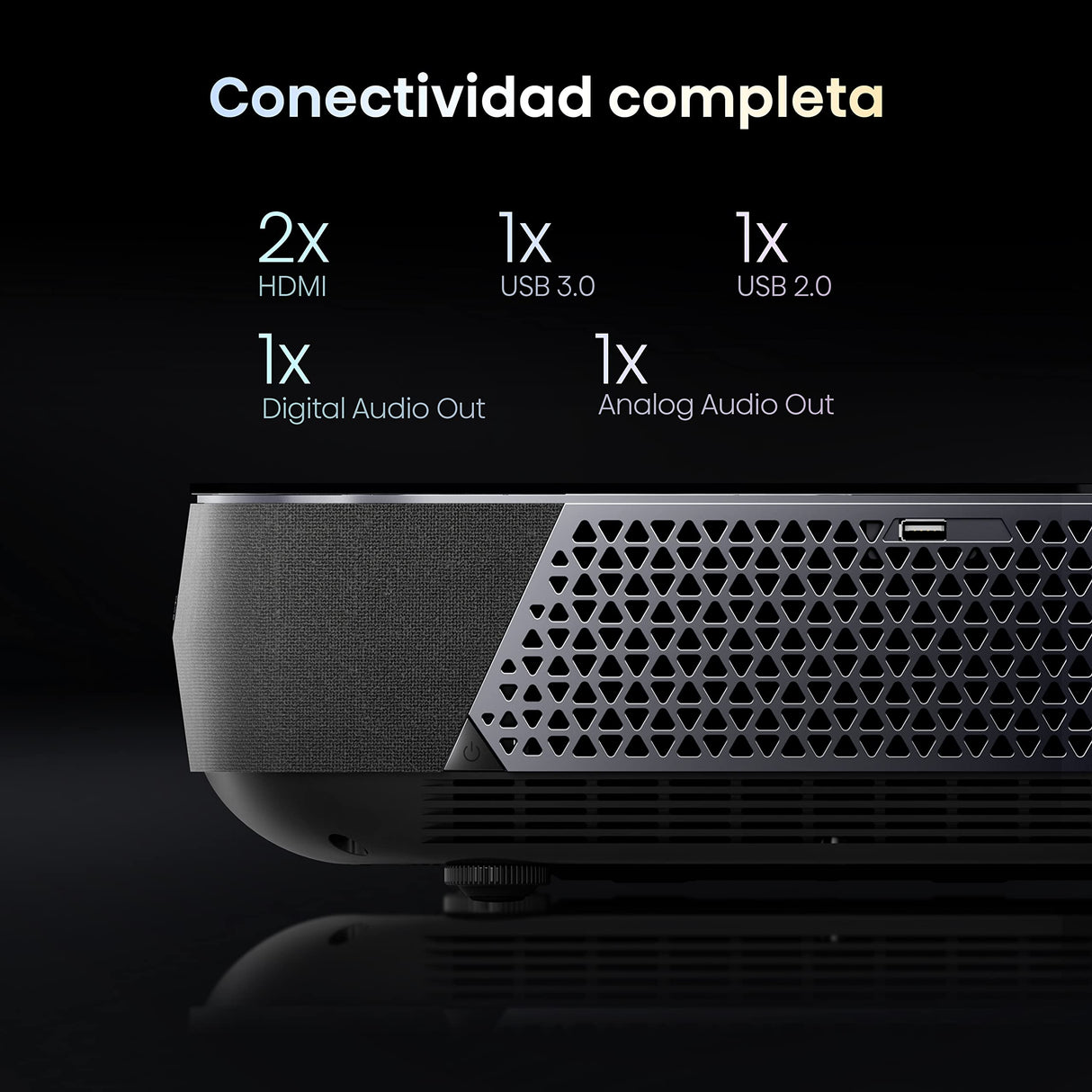 Hisense PL1SE - Laser Cinema PL1SE 4K 2023 - Proyector Smart TV 4K Tiro Ultracorto 80-120", Fuente láser, 2100 Lumens ANSI, Contraste 3000:1 Nativo, Dolby Vision-Atmos, Airplay, HDMI 2.1, Alexa