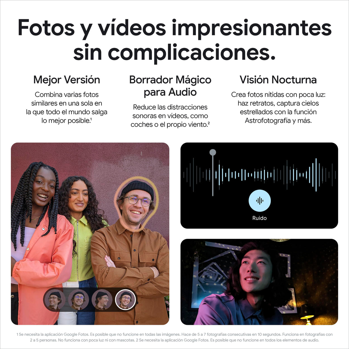 Google Pixel 8a - Smartphone Android Libre con Cámara Pixel Avanzada, batería de 24 Horas de duración y potentes Funciones de Seguridad - Obsidiana, 256GB