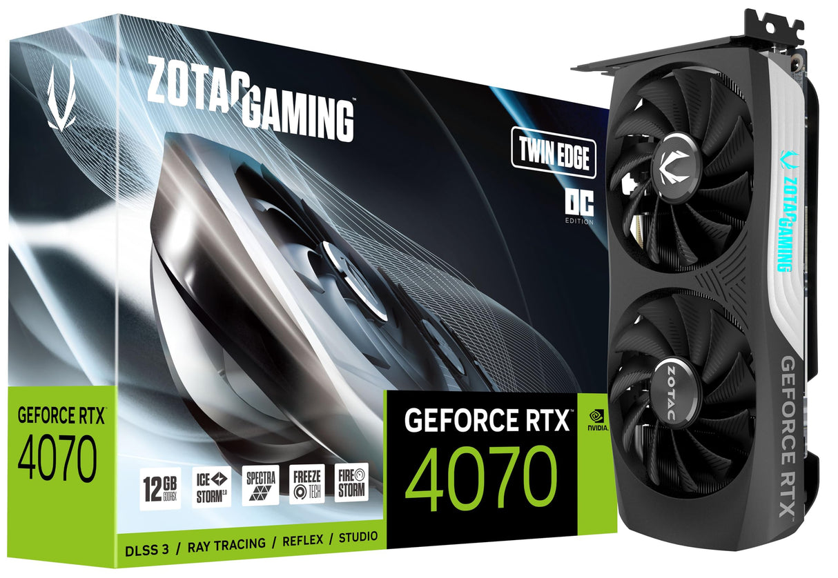 ZOTAC Tarjeta Gráfica GeForce RTX 4070 Twin Edge OC 12 GB RAM GEFORCE RTX 4070