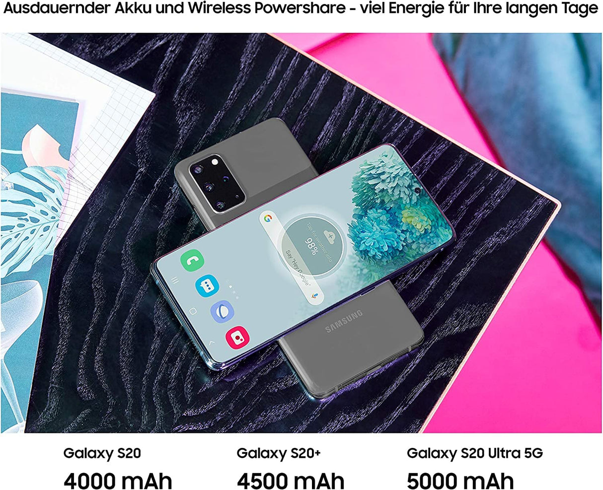 Samsung Galaxy S20 Ultra 5G sin etiqueta cámara 108MP, Super AMOLED Didsplay, Hybrid SIM, Android 10 a 13, versión alemana (512 GB, blanco)