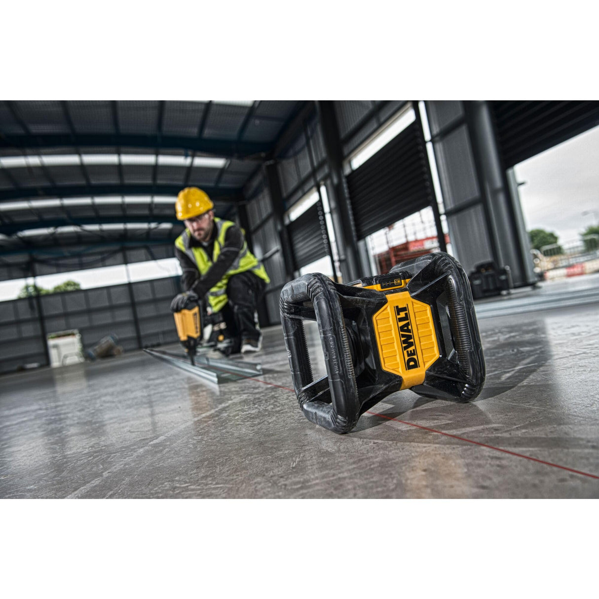 DeWalt DCE079D1R-QW Láser Rotativo con batería 18V 2.0Ah, Incluye Detector